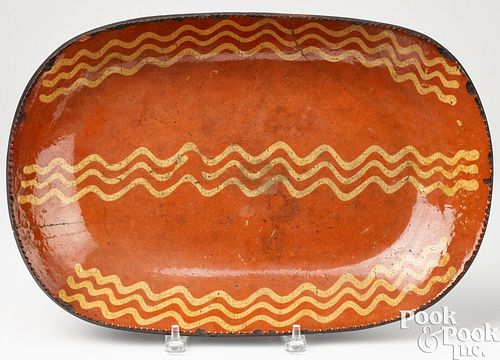 PENNSYLVANIA REDWARE LOAF DISH,