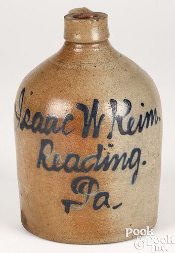 PENNSYLVANIA STONEWARE SCRIPT JUG  3c5c85