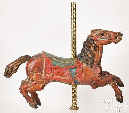 CARVED AND PAINTED CAROUSEL HORSE  3c5c90