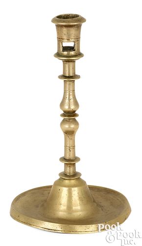 NORTH WEST EUROPEAN BRASS CANDLESTICKNorth