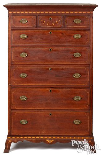 PENNSYLVANIA FEDERAL WALNUT CHEST 3c5d5a