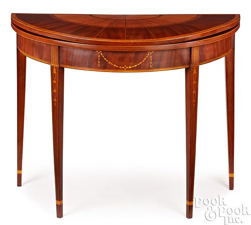 NEW YORK FEDERAL MAHOGANY DEMILUNE