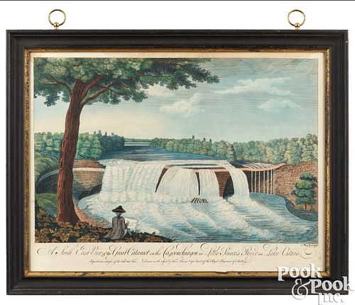 EARLY WATERFALL ETCHING, CA. 1768Early