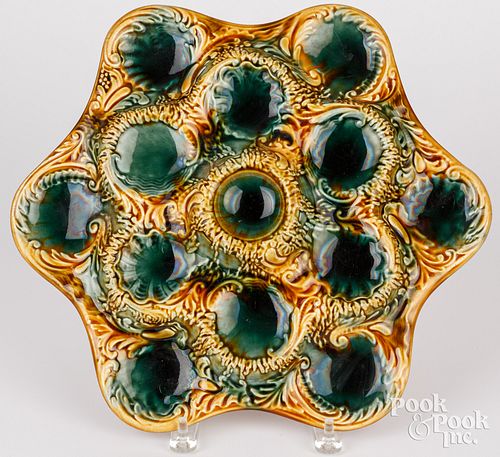 MAJOLICA OYSTER PLATTERMajolica