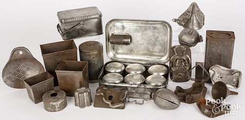 MISCELLANEOUS TINWARE, 19TH/20TH
