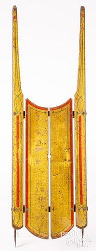 CHILD S PAINTED SLED LATE 19TH 3c5f78
