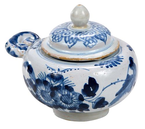 LONDON DELFTWARE BLUE WHITE SPICE JAR