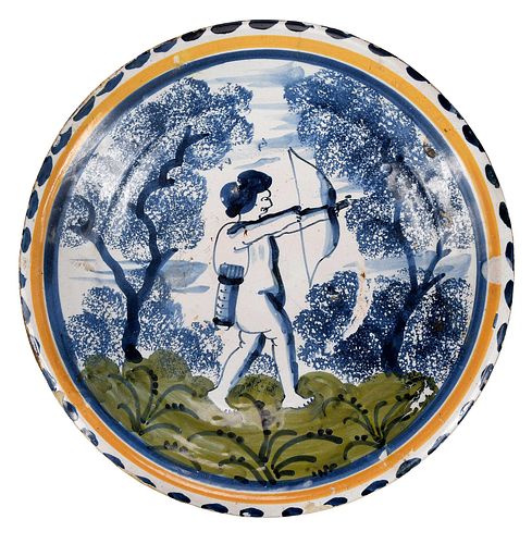 LONDON DELFTWARE POLYCHROME CHARGERcirca 3c5fe3