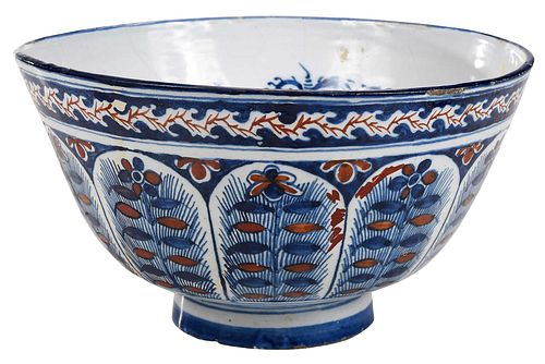 ENGLISH DELFTWARE POLYCHROME BOWLprobably 3c5fe9