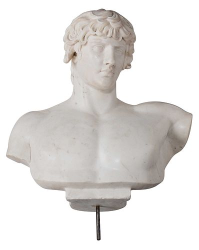 ITALIAN SCHOOL CARVED MARBLE BUST 3c6056