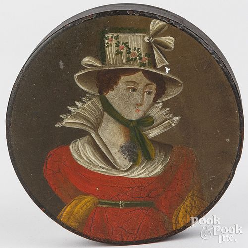 PAPIER M CH SNUFF BOX 19TH 3c60a5