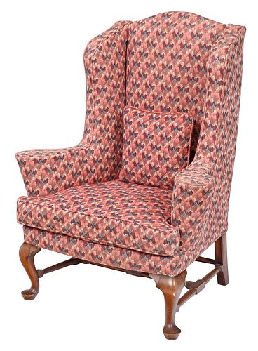 AMERICAN QUEEN ANNE UPHOLSTERED 3c6110