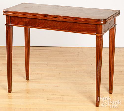 CHIPPENDALE MAHOGANY GAMES TABLE  3c6210