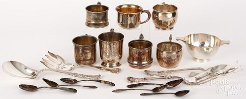 GROUP OF STERLING SILVER, ETC.Group