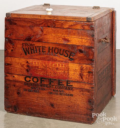 LARGE PINE WHITE HOUSE COFFEE -