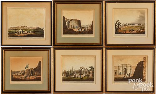 SIX AFTER JAMES HUNTER AQUATINTS,