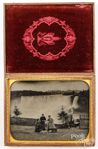 FULL PLATE AMBROTYPE OF NIAGARA FALLSFull