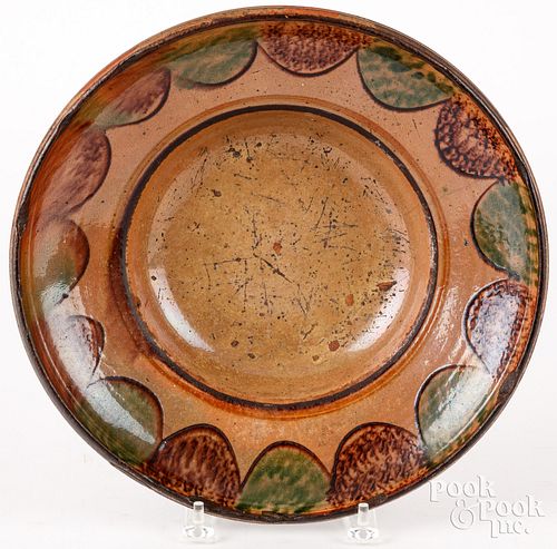 CONTINENTAL REDWARE BOWL, 18TH