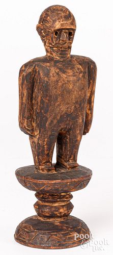 AFRICAN CARVED TRIBAL FIGUREAfrican 3c63ca