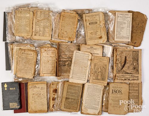 COLLECTION OF EARLY ALMANACS 18TH/19TH