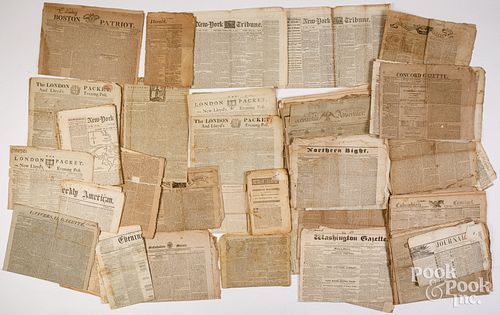 COLLECTION OF EARLY NEWSPAPERSCollection