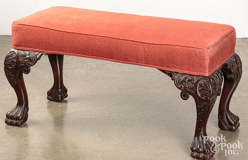 GEORGE III STYLE CARVED MAHOGANY 3c64d6