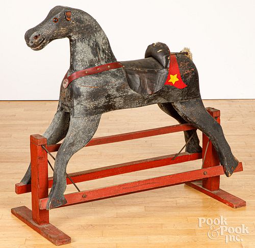PAINTED HOBBY HORSE EARLY 20TH 3c64e6