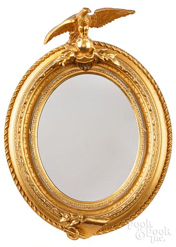 GILTWOOD EAGLE CONSTITUTION MIRROR,