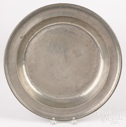 PHILADELPHIA PEWTER DEEP DISH  3c6595