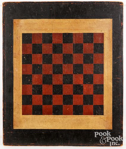 PAINTED PINE GAMEBOARD CA 1900Painted 3c65b8