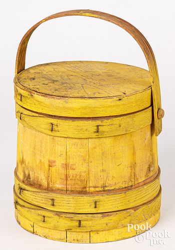 PAINTED PINE FIRKIN, EARLY 20TH