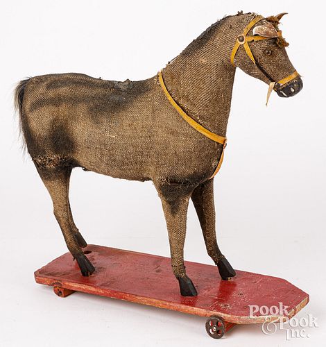 HORSE PULL TOY, CA. 1900Horse pull