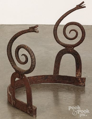 EARLY 18TH C. ENGLISH WROUGHT IRON