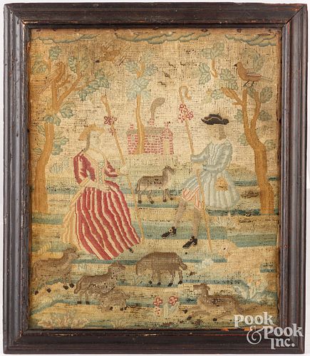 ENGLISH NEEDLEWORK, 18TH C.English