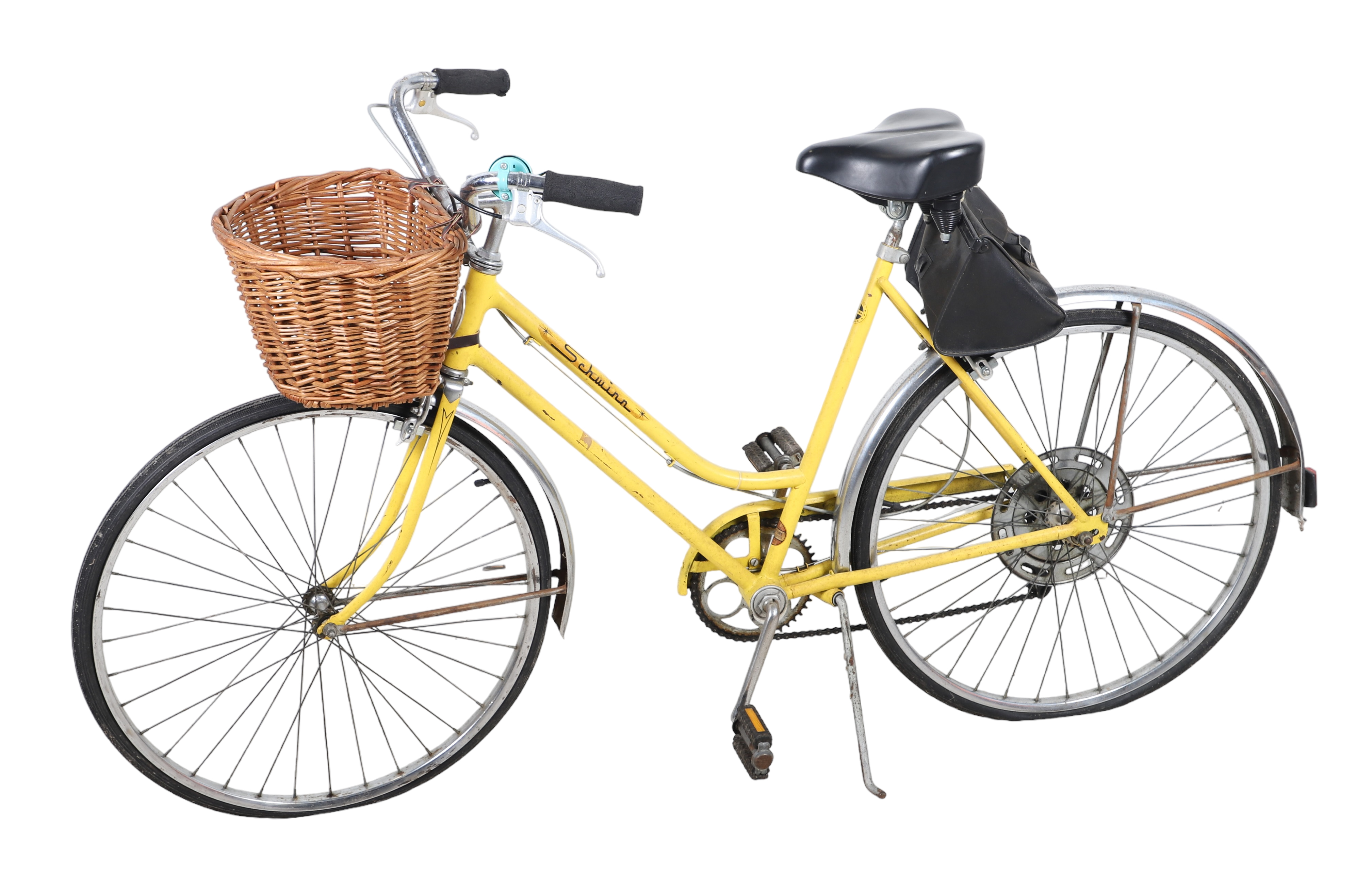 Schwinn bicycle yellow frame with 3c66b9