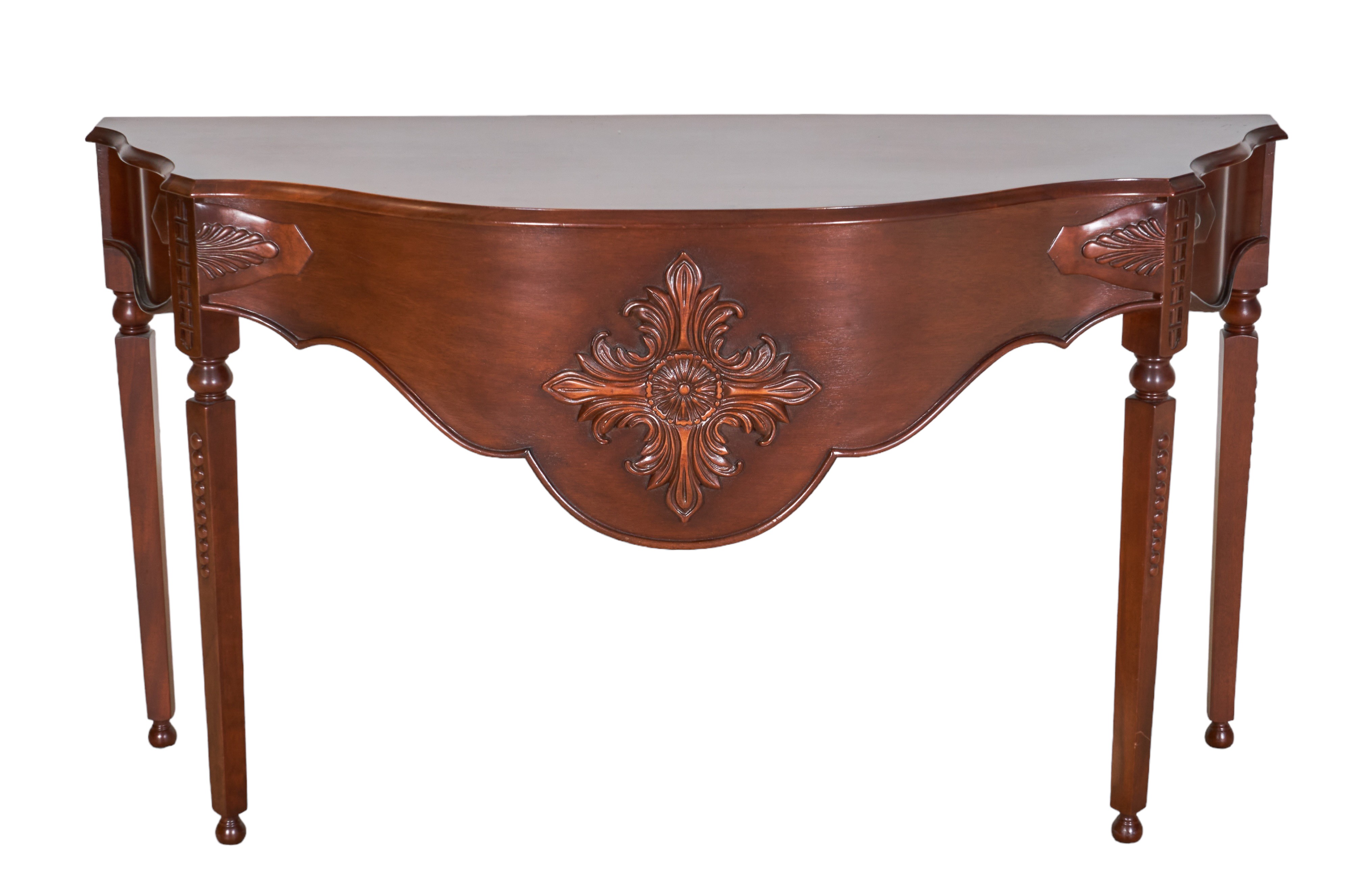 French style mahogany console table,