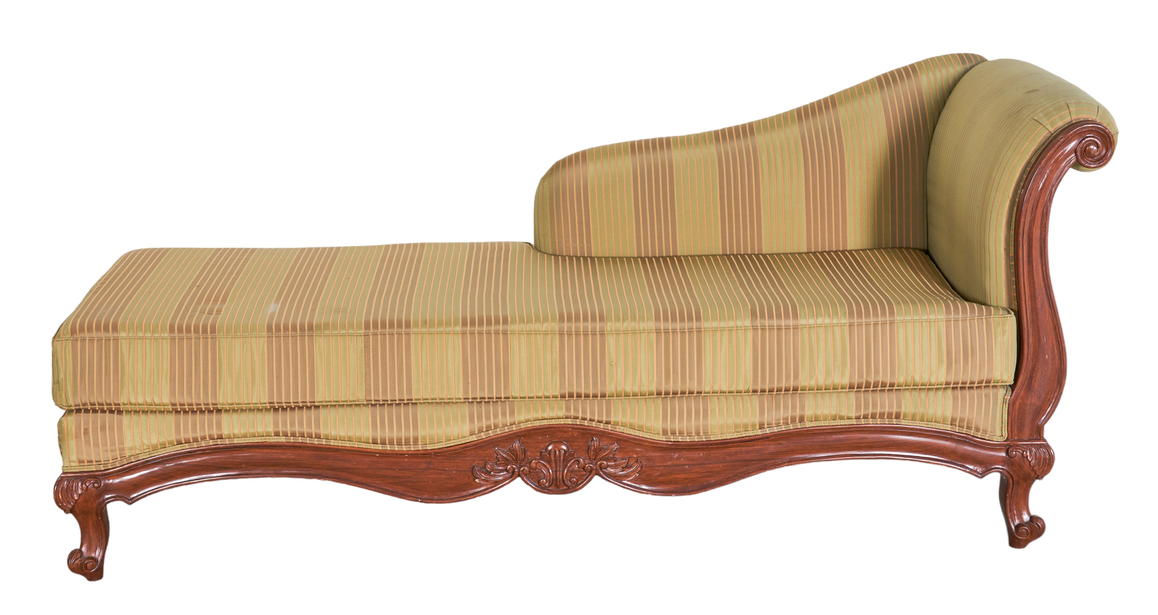 Regency style mahogany upholstered