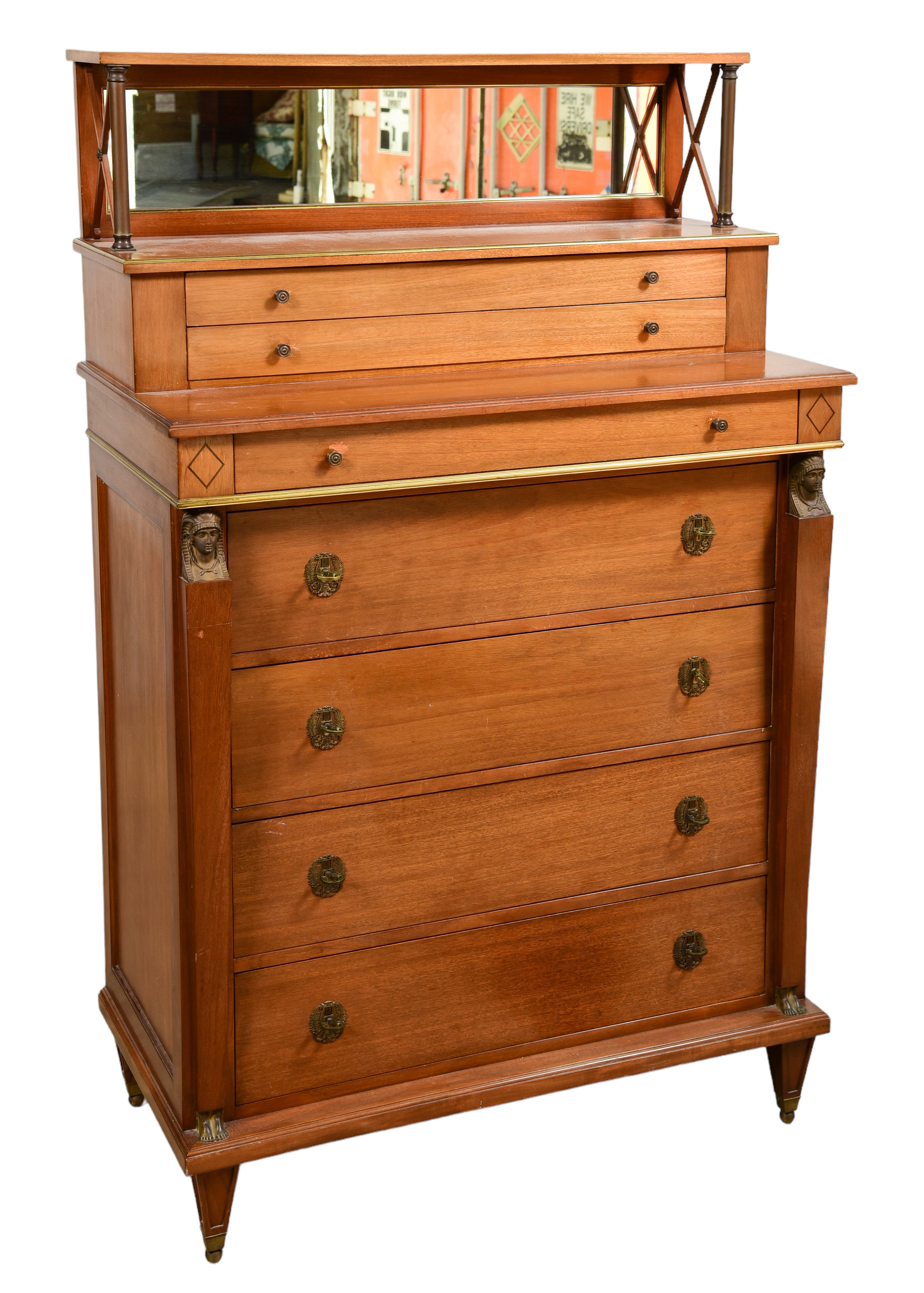 Regency style mahogany chest of 3c6721
