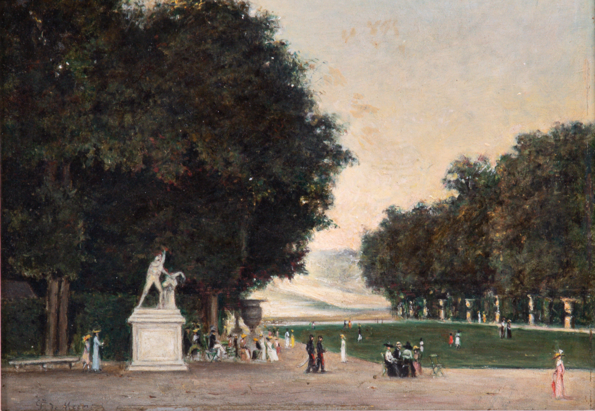 French Impressionist painting "Jardin