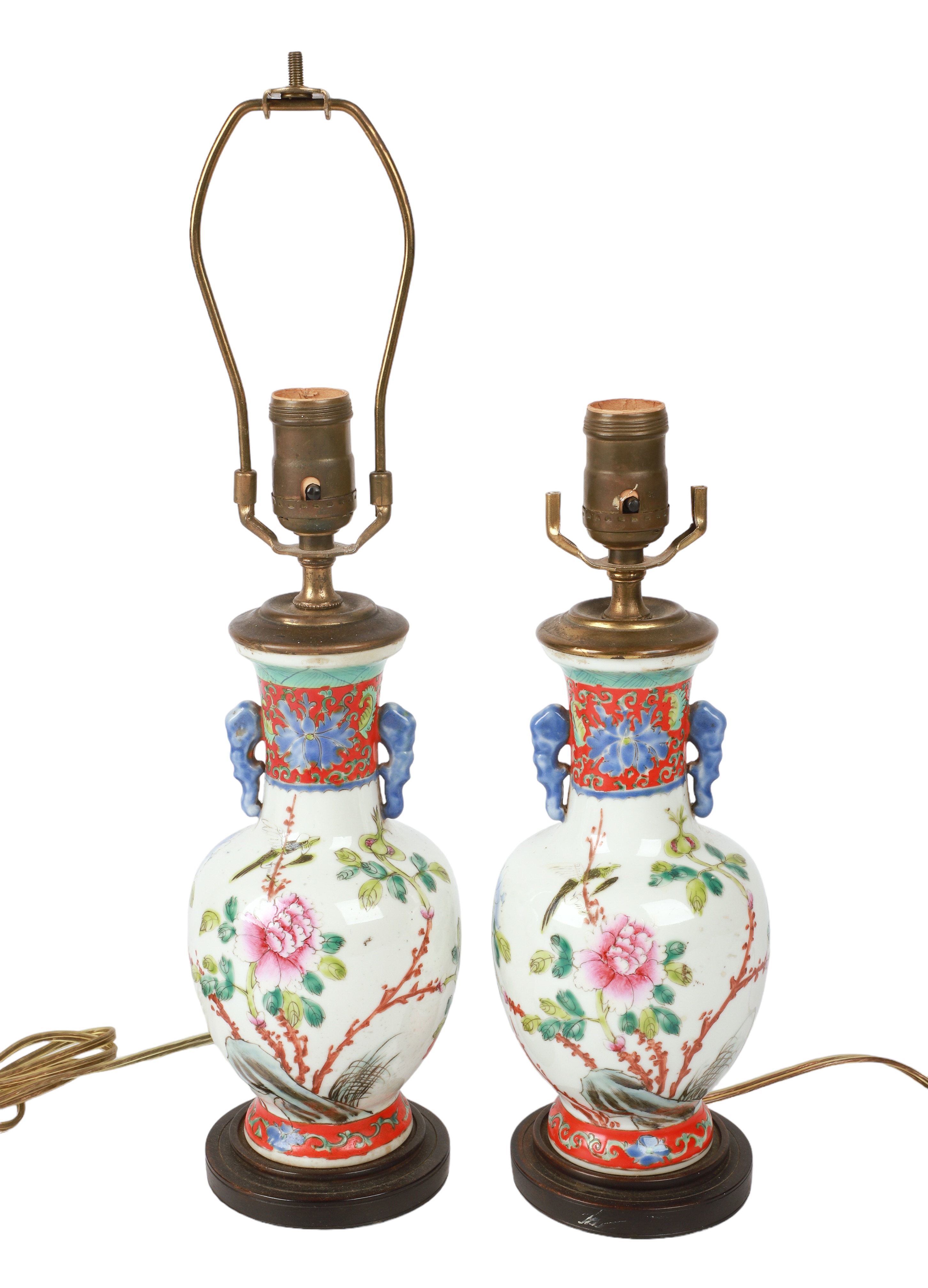 Pair of Chinese porcelain vases,