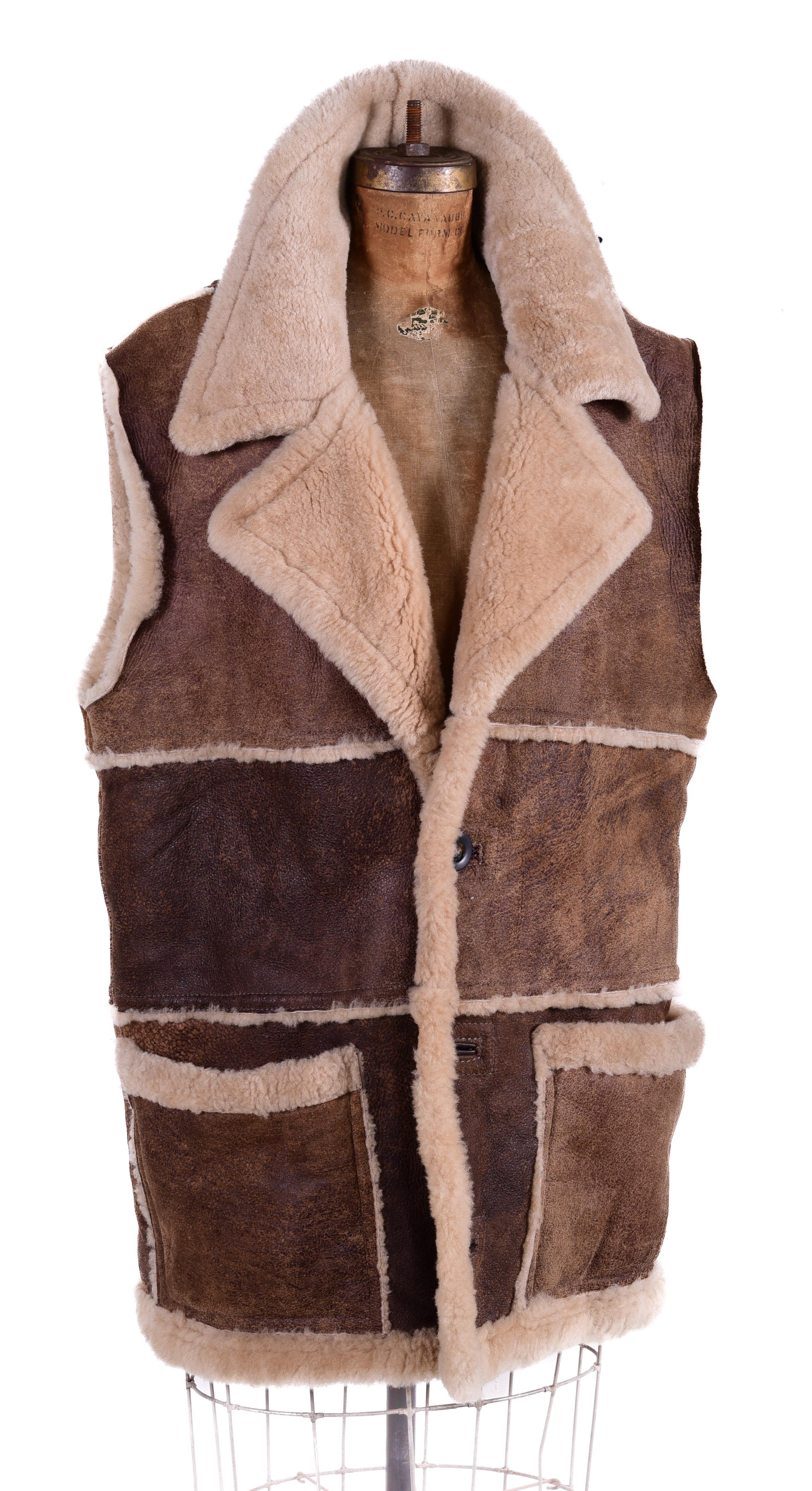 French Creek shearling long vest  3c6859