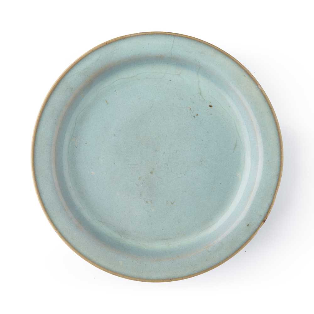 BLUE GLAZED JUN DISH SONG DYNASTY 3c6909