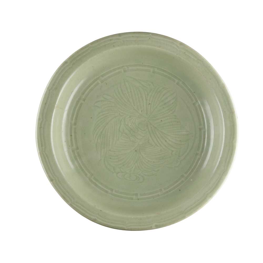 CELADON-GLAZED CHARGER, ARITA OR