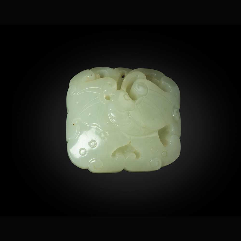 PALE CELADON JADE 'MOTH AND SPANISH