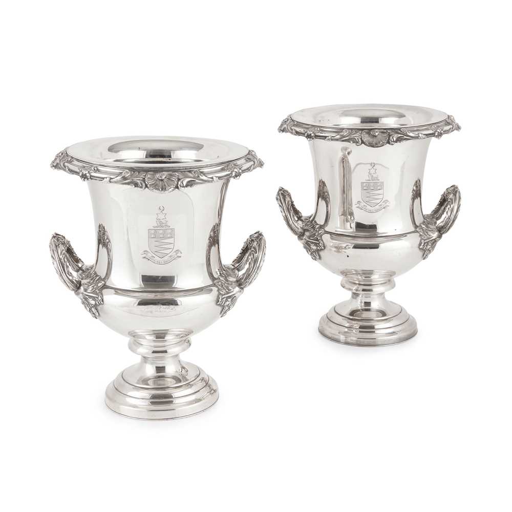 PAIR OF GEORGIAN STYLE SILVER PLATED 3c6a65