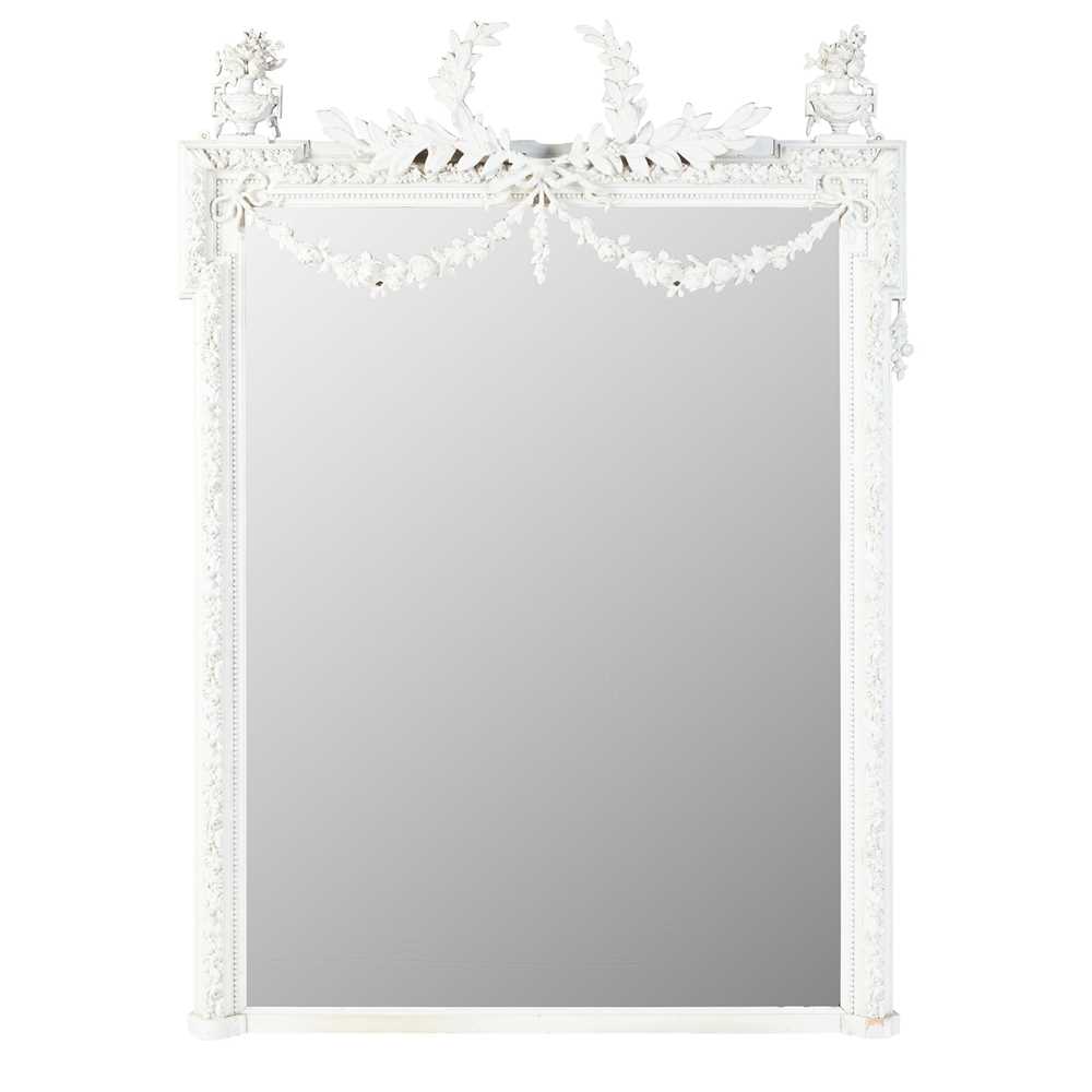 VICTORIAN PAINTED OVERMANTEL MIRROR 3c6a5f