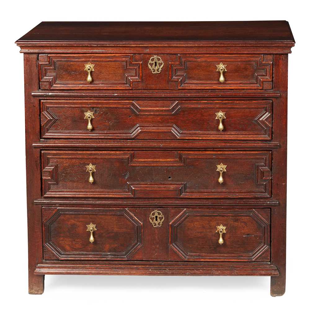 CHARLES II OAK CHEST OF DRAWERS 17TH 3c6a70