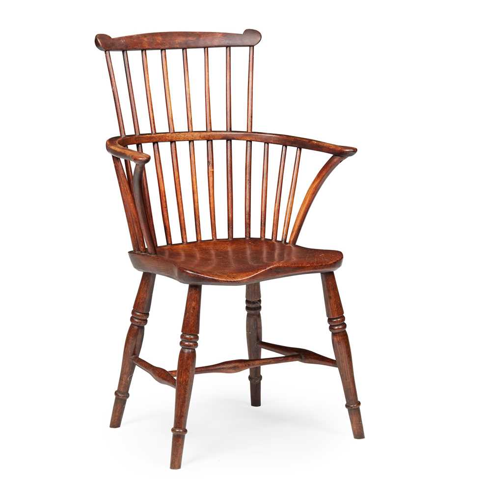 ASH AND ELM COMB-BACK WINDSOR ARMCHAIR
EARLY