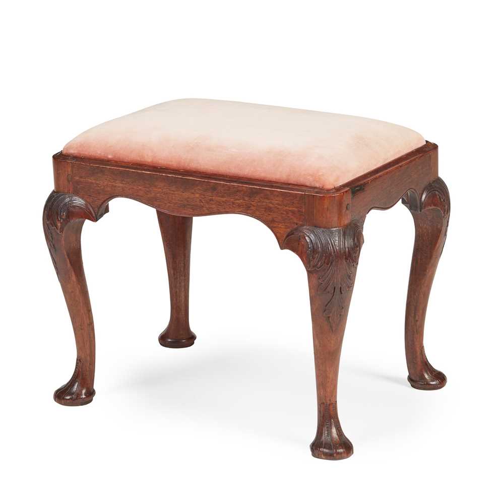 IRISH GEORGE II MAHOGANY STOOL MID 3c6a93