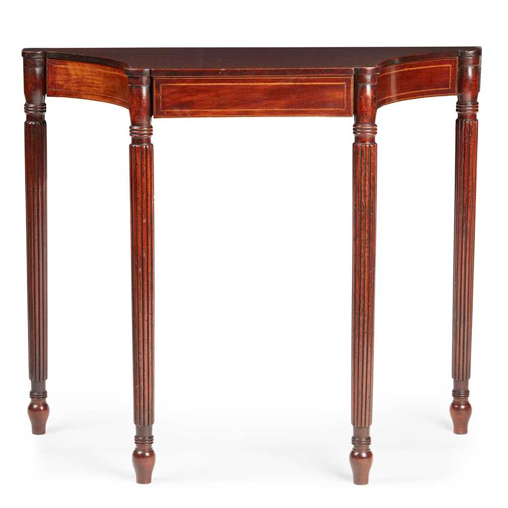 LATE GEORGE III MAHOGANY CONSOLE